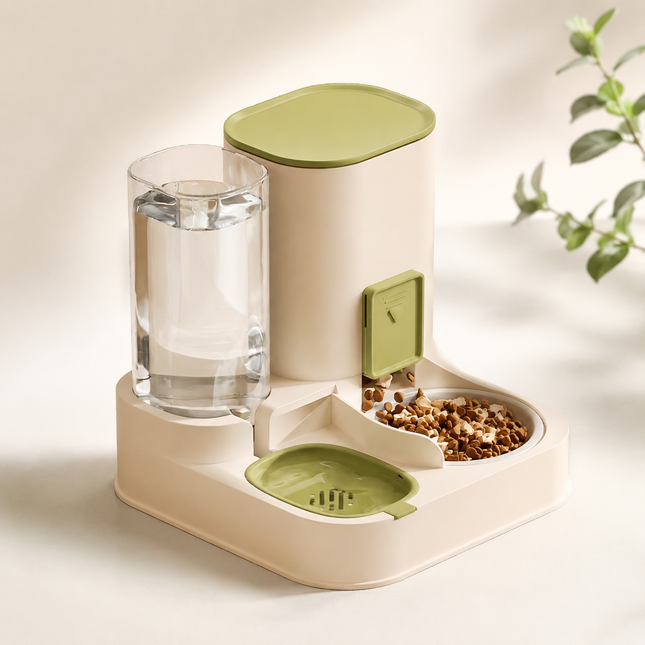 2-in-1 Automatic Pet Feeder & Water Dispenser