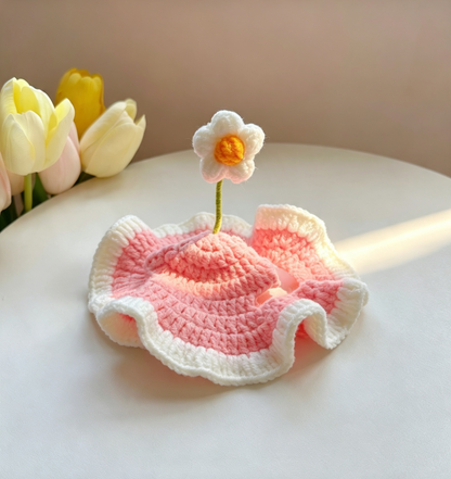 Cute Knitted Pet Hat Set for Cats and Dogs