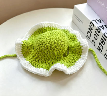 Cute Knitted Pet Hat Set for Cats and Dogs