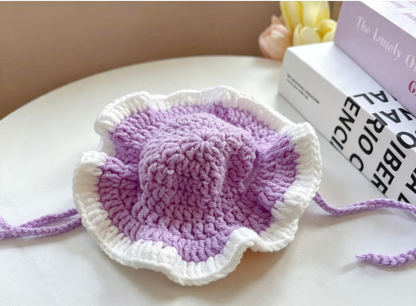 Cute Knitted Pet Hat Set for Cats and Dogs