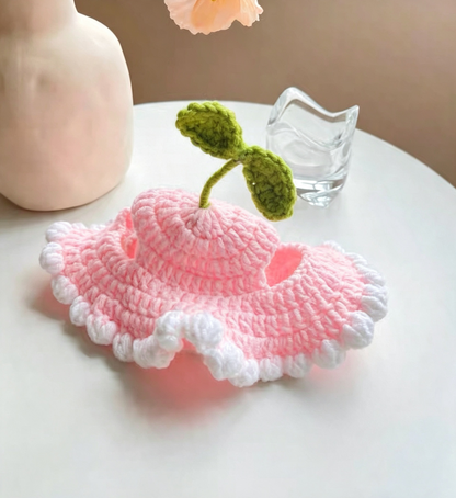 Cute Knitted Pet Hat Set for Cats and Dogs